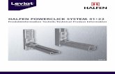 HALFEN POWERCLICK SYSTEM 41+22 · 2020. 11. 9. · PC41 17. Leviat is the new name of CRH’s construction accessories companies worldwide. We are one team. We are Leviat. Under the