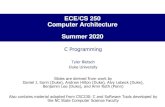 ECE/CS 250 Computer Architecture Summer 2020people.duke.edu/~tkb13/courses/ece250-2020su/slides/02-c.pdf · •Java: Automatic memory mgmt →C: DIY mem mgmt Black: C same as Java