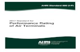 AHRI - 2017 Standard for Performance Rating of Air Terminals · 2017. 11. 28. · AHRI STANDARD 880 (I-P)-2017 2 3.3.3 Standard Air. Air weighing 0.075 lb/ft3 which approximates dry