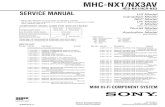 MHC-NX1/NX3AV - Diagramasde.comdiagramas.diagramasde.com/audio/Sony_MHC-NX1.pdfSony Corporation Home Audio Company MINI Hi-Fi COMPONENT SYSTEM 99H001688-1 Printed in Japan ©1999.8