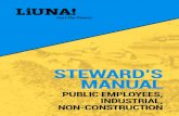 STEWARD’S MANUAL · 2018. 9. 12. · STEWARD’S MANUAL: PUBLIC EMPLOYEES, INDUSTRIAL, NON-CONSTRUCTION 2 CONTENTS 1. Union History and Structure 1 2. The Role of the Steward 4