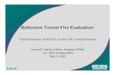Baltimore Tunnel Fire Evaluation - NRC: Home Pagein /AUX12 →defining MATRIX50 w/output - 1022 SURF151 for external radiation w/ ambient (pre-fire only) - Cask -to- Tunnel - modeled