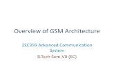 Overview of GSM Architecture · 2013. 6. 18. · GSM Call Flow Scenarios . GSM Call Flow Scenarios . GSM Call Flow Scenarios • Handoff – MS scans transmission from surrounding
