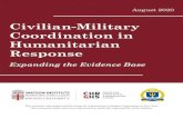 Civilian-Military Coordination in Humanitarian Response · 2020. 9. 18. · August 2020 Civilian-Military Coordination in Humanitarian Response Expanding the Evidence Base This research