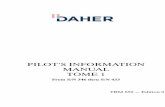 PILOT S INFORMATION MANUAL TOME 1 - DAHER-SOCATA...TBM PILOT S OPERATING HANDBOOK 850 SECTION 1 GENERAL Page 1.3.4 Rev. 0 CABIN AND ENTRY DIMENSIONS Maximum cabin width : 3 11.64 (1.21