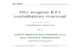 RC engine EFI installation manual - EFI | Wideband Controller RC-plane and UAV... · 2017. 4. 10. · RC EFI is an Electronic Fuel Injection conversion kit for the RC engine. It is