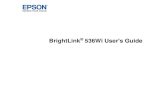 User's Guide - BrightLink 536Wi - ProjectorCentral...an authorized Epson reseller. Note: To connect a Mac that includes only a Mini DisplayPort, Thunderbolt port, or Mini-DVI port