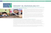 CATHOLICS CONFRONT GLOBAL WHAT IS ADVOCACY? A …...Effective advocacy requires an understanding of the problem or issue, solid analysis of the political environment and a coherent