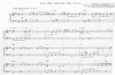 Please end on G · 2018. 6. 19. · Let My Words Be Few WORDS AND Musrc BY MATT and BETH REDMAN Arranged by Carol Tornquist Gaug G aug7 a tempo With simplicity (J = ca. 80) Cmaj7