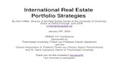 International Real Estate Portfolio Strategies · 2018. 7. 23. · International Real Estate Portfolio Strategies By Norm Miller, Director of the Real Estate Center at the University