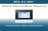 Livâ„¢ Built-in Filtered Water Dispenser Elkay Manufacturing Company 2 Built-in Filtered Water Dispenser