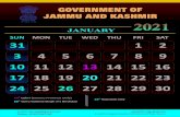 Wall Calender 2021 final - J&K Calender... · 2021. 1. 6. · Restricted Holiday) GOVERNMENT OF JAMMU AND KASHMIR e-mail : gmrgpj@gmail.com website : rgp.jk.gov.in Phone : 0191-2547750