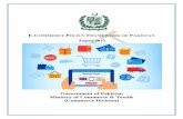 E-COMMERCE POLICY FRAMEWORK OF PAKISTAN · 2019. 8. 29. · 12. VI. ICT Infrastructure and Telecom Services in Pakistan 22 13. VII. Logistics 24 14. VIII. Data Protection, Data Sovereignty