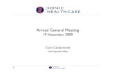 Annual General Meeting - Sonic Healthcare...Dividend 20092009 2008 2008 ChangeChange I i Di id dInterim Dividend $0 22$0.22 $0 20$0.20 10 0%10.0% Final Dividend $0.35 $0.32 9.4% Full
