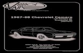 1967-68 Chevrolet Camaro - Vintage Air · 2017. 10. 16. · 1967-68 Chevrolet Camaro . with. Factory Air. Evaporator Kit (564167) 904167 REV F 06/05/17, PG 1 OF 26. 18865 Goll St.
