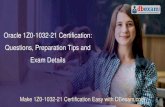 Oracle 1Z0-1032-21 Certification: Questions, Preparation Tips and Exam Details