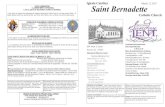Iglesia Catolica March 12, 2017 Saint Bernadettemyplace.frontier.com/~st_bernadette/bulletins/Bulletin... · 2003. 12. 17. · Lenten Fish Fry—On Friday, March 24, our Parish Council