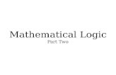 Mathematical Logic - Stanford Universityweb.stanford.edu/class/archive/cs/cs103/cs103.1172/... · 2016. 10. 6. · predicates that describe properties of objects, functions that map