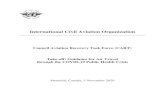 International Civil Aviation Organization · 2021. 1. 29. · International Civil Aviation Organization Council Aviation Recovery Task Force (CART) Take-off: Guidance for Air Travel