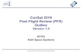 Outline Post Flight Review (PFR) Version 1.0 CanSat 2019...Team Logo Here CanSat 2019 PFR: Team #3193 AGH Space Systems 1 CanSat 2019 Post Flight Review (PFR) Outline Version 1.0 #3193