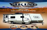 Ultra Light Conventional Travel Trailer€¦ · models shown in this brochure. Therefore, please consult with your Viking dealer and confirm the existence of any materials, design