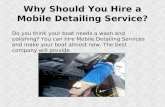 Why Should You Hire a Mobile Detailing Service?