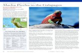 Machu Picchu to the Galapagos - Cal Alumni AssociationMachu Picchu to the Galapagos 16 days for $8,593 total price from San Francisco ($7,895 air & land inclusive plus $698 airline
