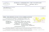 April 2011 Bulletin finaldocshare04.docshare.tips/files/5168/51688860.pdfJODO MISSION OF HAWAII BULLETIN - APRIL 2011 (#1173-0411) Jodo Mission of Hawaii 1429 Makiki St. Honolulu HI