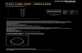 L1 (lenght) 1195 mm L2 - Gruppo Raina · 2020. 5. 29. · L1 (lenght) 1195 mm L2. ITALÌ UGR IP65 - 595x1195. Panel LED. Ottica microprismata a bassa luminanza. Panel LED. Low UGR