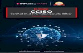 CCISO - InfoSecTrain · CCISO. sales@infosectrain.com | Index Domain 1: Governance Domain 2: Management Controls and Auditing Management. Domain 3: Management Projects and Operations.