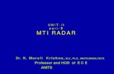 U N I T - II p a r t - B MTI RADARnriims.info/ece/UNIT-2 LMTI MTD PDR.pdf · 2016. 8. 31. · MTD is an MTI radar processor developed for airport surveillance radar (ASR) The ASR