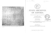 STATE ARCHIVES OF ASSYRIA - The Eye Archives of...x STATE ARCHIVES OF ASSYRIA III originally identified by him. At the final stage, Prof. Parpola devoted a very substantial amount