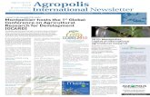 Agriculture Food Agropolis International · 2010. 10. 28. · Montpellier Languedoc-Roussillon World centre for agricultural, food and environmental sciences Agropolis Newsletter