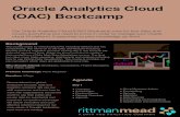 Oracle Analytics Cloud (OAC) Bootcamp - Rittman MeadOracle Analytics Cloud (OAC) Bootcamp Our Oracle Analytics Cloud (OAC) Bootcamp runs for four days and covers everything you need