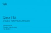 Cognitive Intelligence & ETA - AFCEAMichal Svoboda Cognitive Team Architect Nov 28 2019 Encrypted Traffic Analytics, Introduction Cisco ETA