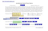 JavaScript Clock/Timer Demo · JavaScript Clock/Timer Demo by Thom Parker WindJack Solutions, Inc. We can make clocks and timers in a PDF by combining the date object with a timer.