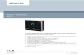 Smart Thermostat RDS110 - Australian Hydronics Supplies€¦ · A6V10807602_c Siemens AG 2017-10-27 Building Technologies Smart Thermostat RDS110 To control heating applications in
