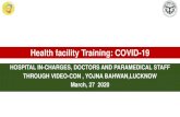 Health facility Training: COVID-19 UP_RESOURCE... · COVID-19 •Coronavirus disease 2019 (COVID-19) is a respiratory tract infection caused by a newly emergent corona-virus (SARS-COV-2),