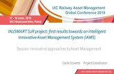 IN2SMART S2R project: first results towards an Intelligent ... · RAMS/LCC analysis and risk assessment Maintenance and interventions planning Decision support for unplanned events