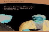 Binge Eating Disorder Screener-7 - Vyvanse...A guide to using the Binge Eating Disorder Screener-7 (BEDS-7)1 This patient-reported screener is designed to help you quickly and simply