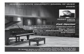 Faculty Recital: Robert Henry, piano, 'Fall Recital' · 2020. 5. 5. · Robert Henry PIANO Fall Recital featuring works of Bach, Mozart ... Op. 34, No. 14 (transcription by Earl Wild)