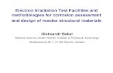 Electron Irradiation Test Facilities and methodologies for corrosion … · 2017. 9. 4. · Electron Irradiation Test Facilities and methodologies for corrosion assessment and design