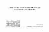 Trade and environment: South African case-studies3 environmental impacts of south african exporting sectors ..... 15 4 hypothesised trade and environment linkages in south africa.....