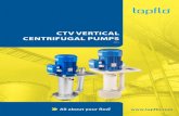 CTV VERTICAL CENTRIFUGAL PUMPS · 2020. 11. 3. · CTV Vertical Pumps CTV is commonly installed in surface treatment baths, circulating through filter and further to nozzle ramps.