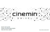 Cinemin Swivel Quick start guide / Guide de démarrage ...Cinemin Swivel pico projector Included accessories 1. 1 x AC/DC power adapter (with multiple plugs) 2. 1 x USB (A) to mini