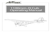 1100mm J3 Deutsch · 2020. 3. 13. · Ersatzteilliste Inhalt Spezifikationen ... Flugzeug mit berechenbaren, Trainer-ähnlichen Flugeigenschaften. Das Hochauftriebsflügel-Design