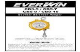 CB3-5 / CB5-7 CB5-9 / CB9-15 - Everwin Pneumatic · 2020. 9. 17. · CB5-9 5~9 kg 11~19.8 lbs. 3.59 kg 7.9 lbs. 130 cm 52 in 4.0 mm 0.16 in CB9-15 9~15 kg 19.8~33 lbs. 3.61 kg 8 lbs.