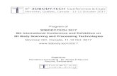 3DBODY.TECH 2017 8th International Conference and ...3dbodyscanning.org/2017/docs/3dbody2017_program.pdf · Xiang PENG1,2, Hailong CHEN1,2, Dong HE2, Xiaoli LIU1, Bo PENG2, Nan CHENG2