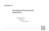 Session A: Elementary Electricity and Magnetism · 2020. 7. 22. · Topics: 1. Elementary theory of electricity- Passive Devices (Resistors; Inductors, Transformers, Capacitors) and