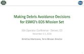 Making Debris Avoidance Decisions...3 Terra Mission Overview Terra Features •Launch Date: December 18,1999 (Atlas IIAS, VAFB) •Orbit: 705 km, Sun-synchronous polar, 98.2o Inclination,